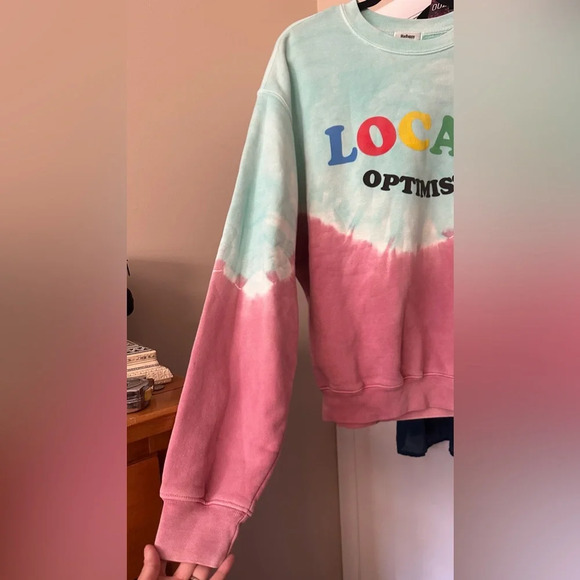 NWOT MadHappy Local Optimist Tie Dye Crewneck Sweatshirt Size Medium - Picture 3 of 8